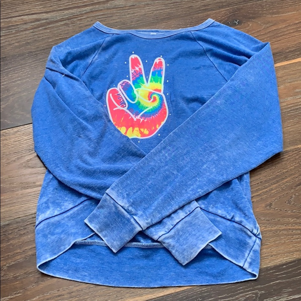 Light blue washed out shirt